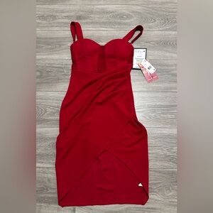 Casual red dress